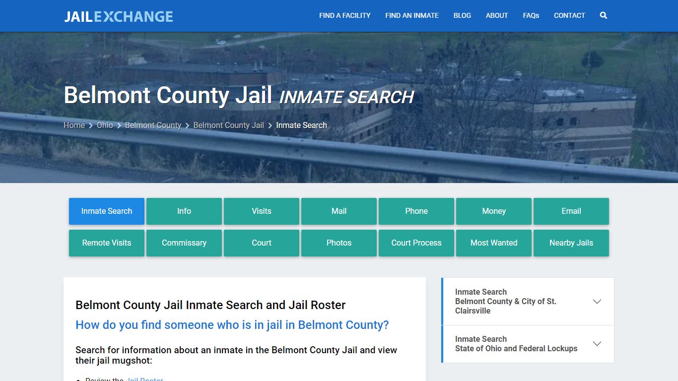 Inmate Search: Roster & Mugshots - Belmont County Jail, OH